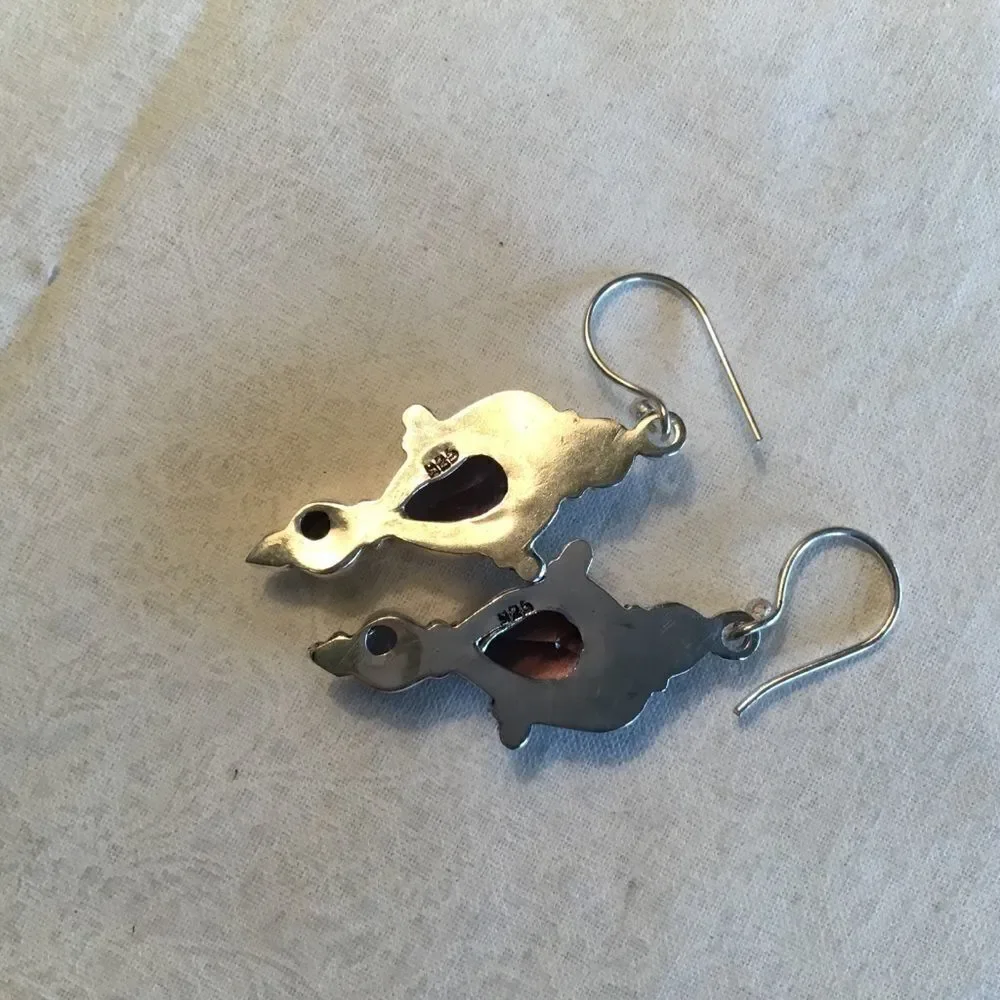 NWOT. Sterling Silver Amethyst Earrings